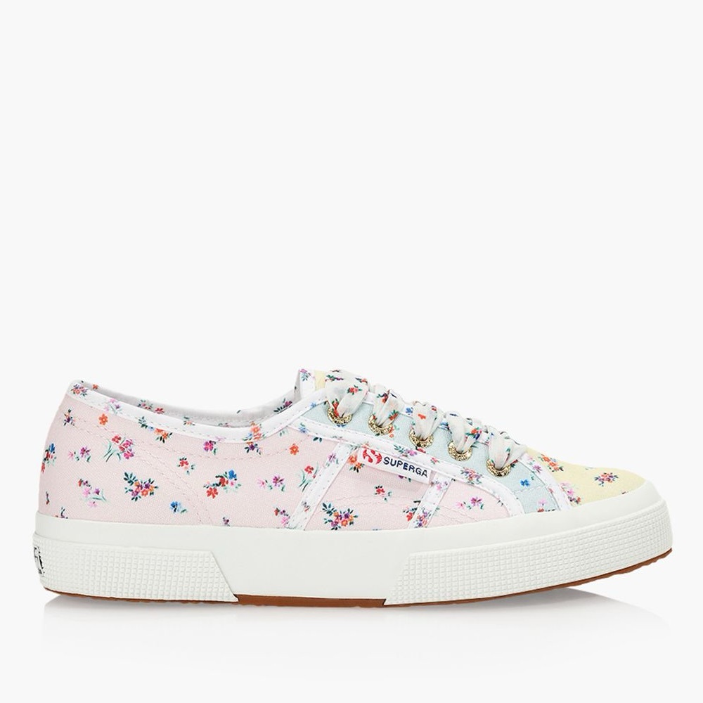 Loveshackfancy Superga 2750 Sneaker in Pink Floral Mix